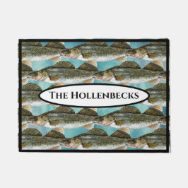 Tapete Teste padrão dos peixes de Pike dos Walleye do