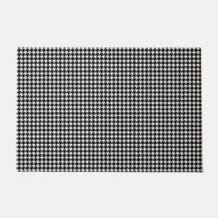Tapete Teste padrão preto e branco de Houndstooth
