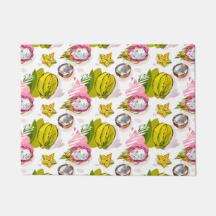 Tapete Teste padrão Textured carta branca da fruta