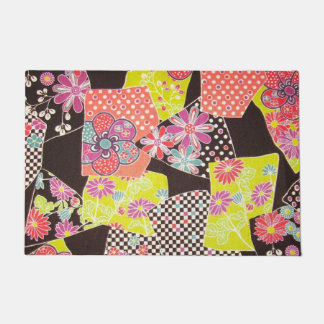 Tapete Têxtil KIMONO Japonês, Padrão Floral