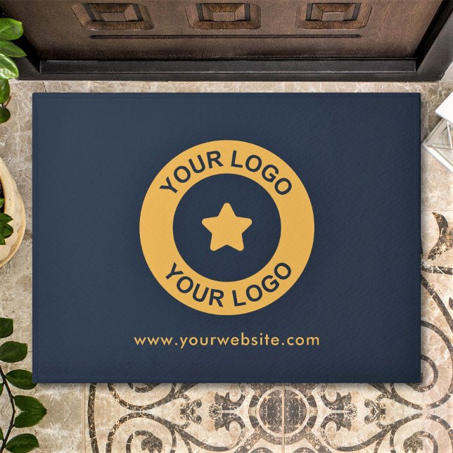 Tapete Texto do site de logotipo comercial personalizado (Criador carregado)