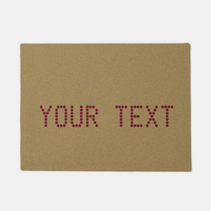 Tapete Texto e cor feitos sob encomenda