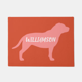 Tapete Texto Personalizado do Staffordshire Bull Terrier