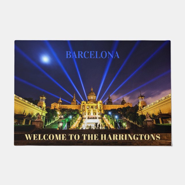 Tapete Texto personalizado Porta de Barcelona (Frente)