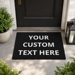 Tapete Texto Personalizado Preto Branco Entrada Personali