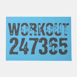 Tapete Texto vestido e arranhado Workout 247365 azul