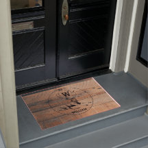 Textura de madeira russa personalizada e monograma