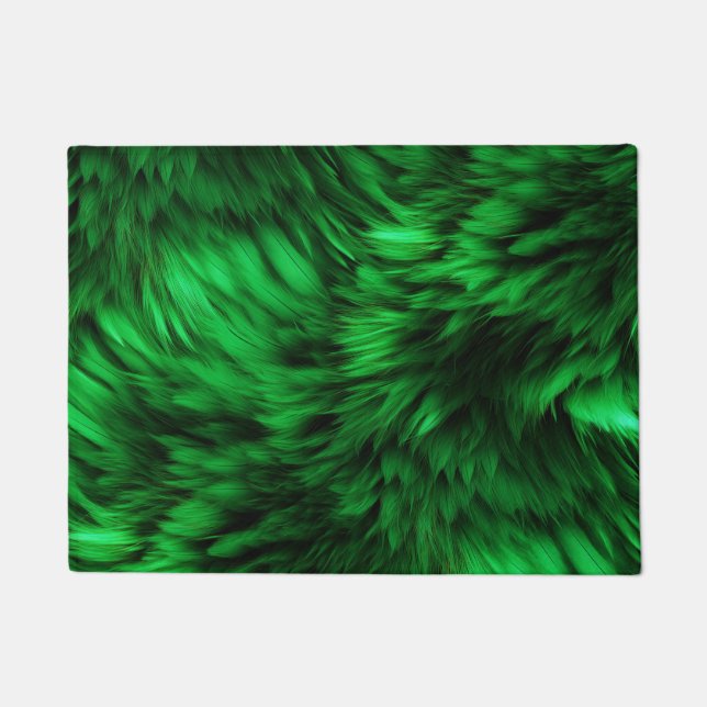 Tapete Textura de pelo de monstro falso verde divertido (Frente)