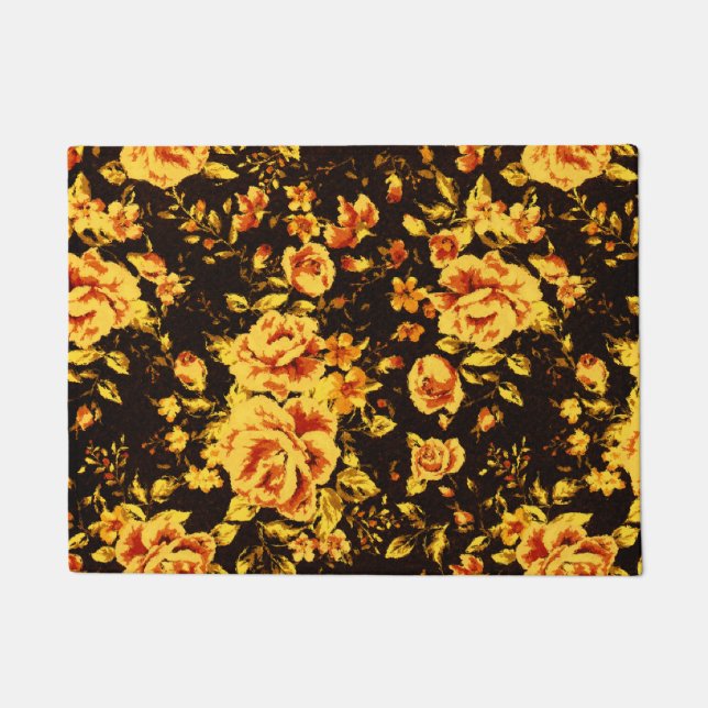 Tapete textura de vidro de faísca abstrato floral (Frente)