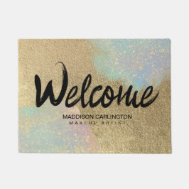 Tapete Textura Luminosa Dourada E Iridescente