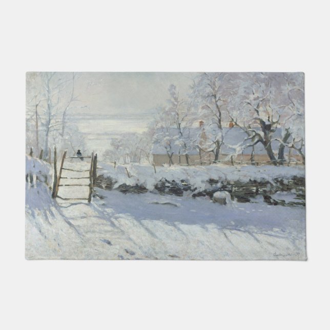 Tapete The Magpie a gralha - La Pie - Claude Monet - (Frente)