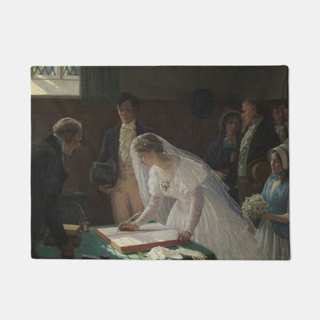 Tapete The Wedding Register (por Edmund Blair Leighton) (Frente)