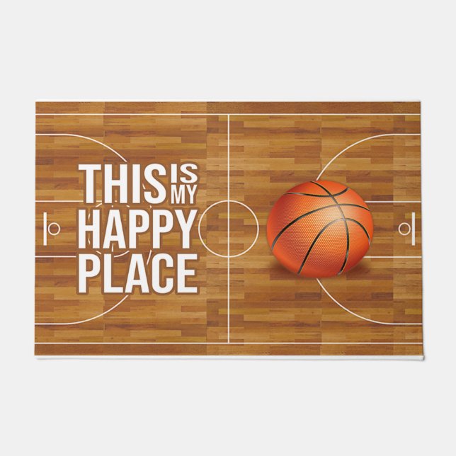 Tapete This Is My Happy Place, Basketball Quotes (Frente)