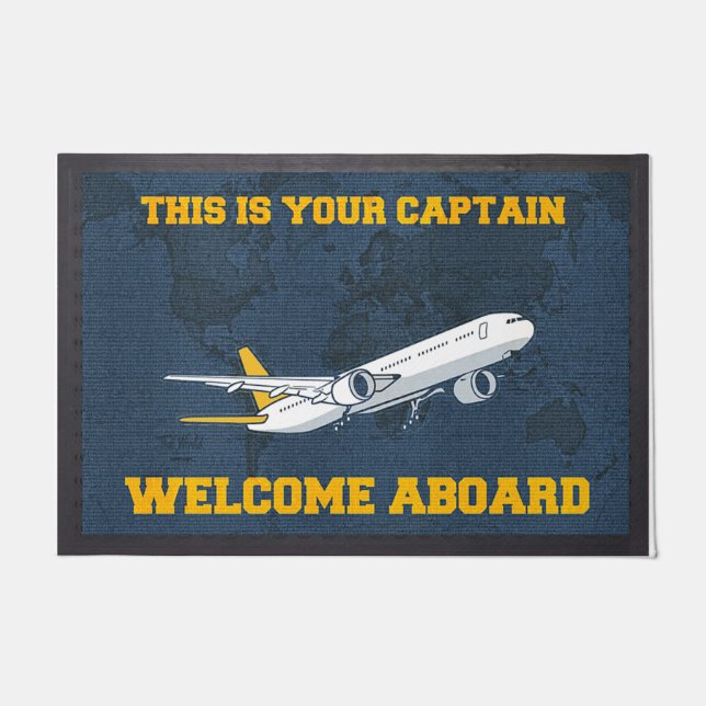 Tapete This Is Your Captain Welcome Abroad  (Frente)