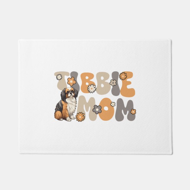 Tapete Tibetano Spaniel Groovy Tibbie Mãe (Frente)