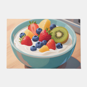 Tapete Tigela de Iogurte com Frutas Frescas