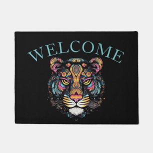Tapete Tiger Head Welcome