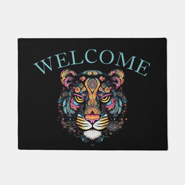 Tapete Tiger Head Welcome (Frente)