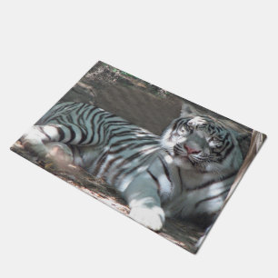 Tapete Tigre de Bengal branco