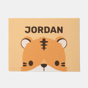 Tapete Tigre de Cuta com Nome Personalizado