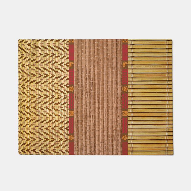 Tapete Tiki texturas bamboo e reed (Frente)