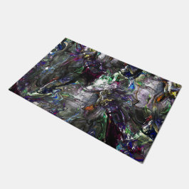 Tapete Tintas pesadas que se sobrepõem em mistura colorid