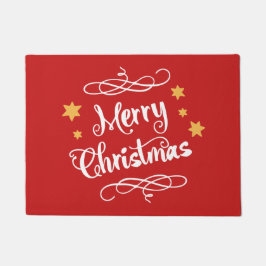 Tapete Tipografia Branca Vermelha Moderna e Feliz Natal