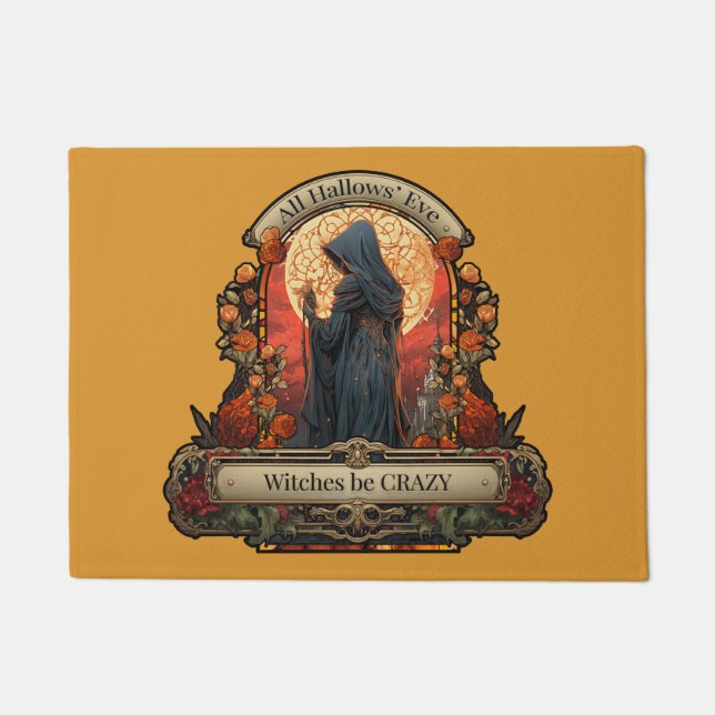 Tapete Todas as bruxas da véspera do Hallow são loucas, e (Frente)