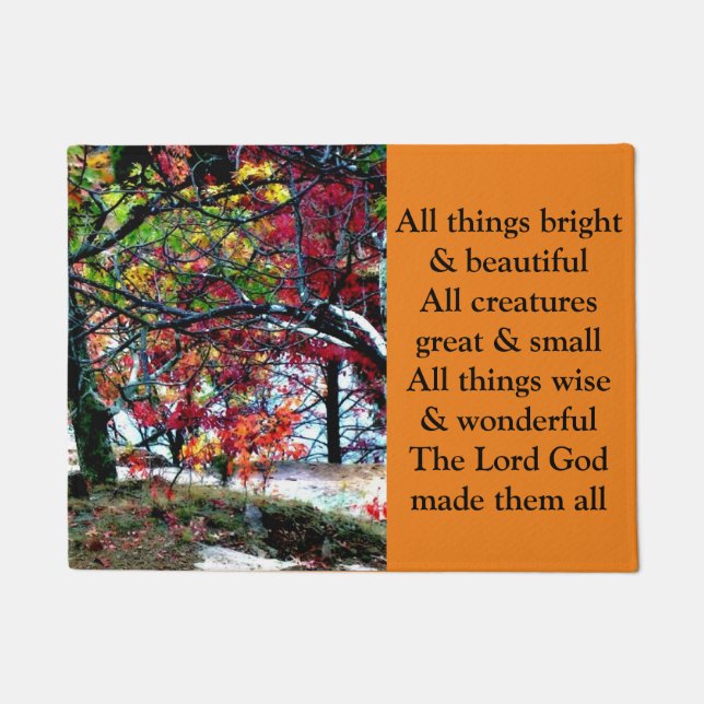 Tapete Todas as coisas brilhantes e esteira de porta (Frente)