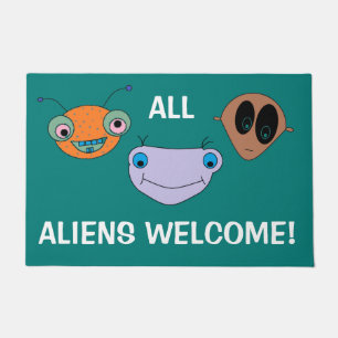 Tapete TODO O DIVERTIMENTO bonito do design dos aliens da