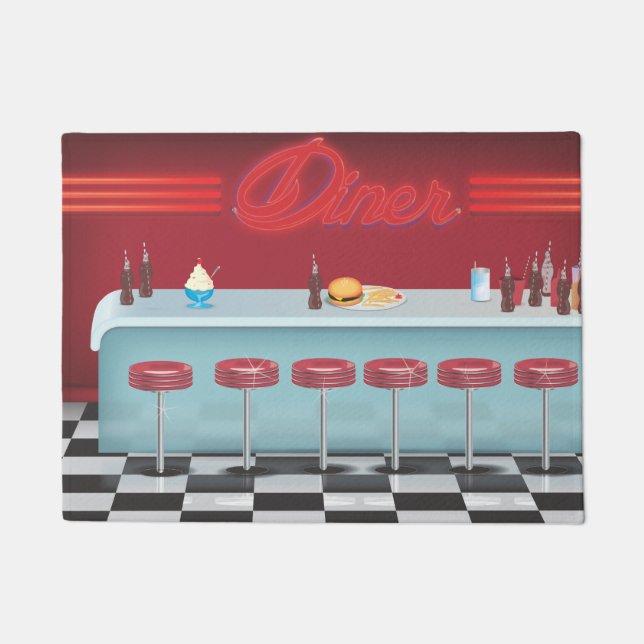 Tapete Todos os american Vintage Diner (Frente)