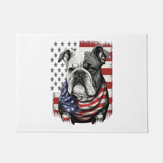 Tapete TODOS OS AMERICANOS DOG amam buldogue inglês (Frente)
