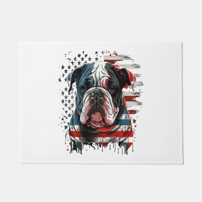 Tapete TODOS OS AMERICANOS DOG amam buldogue inglês (Frente)