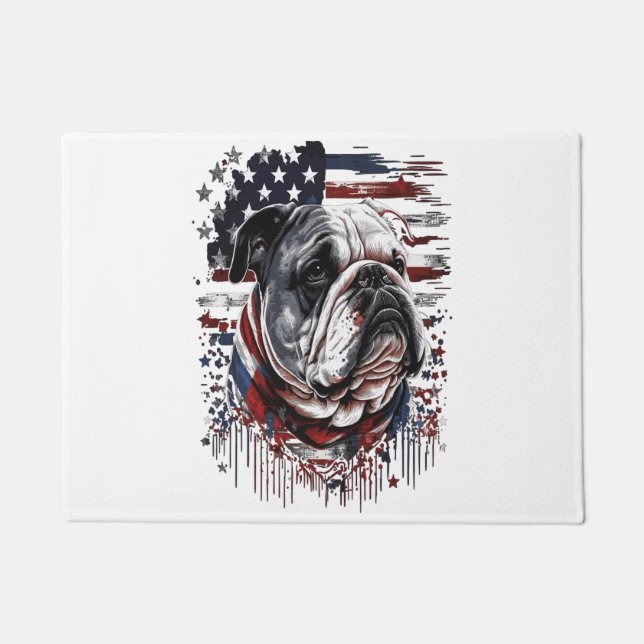 Tapete TODOS OS AMERICANOS DOG amam buldogue inglês (Frente)