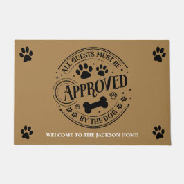 Tapete Todos Os Convidados Devem Ser Aprovados Pelo Cão