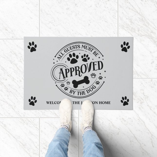 Tapete Todos Os Convidados Devem Ser Aprovados Pelo Cão (Interior)