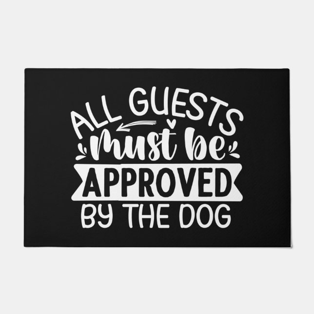 Tapete Todos os convidados devem ser brancos pretos (Frente)