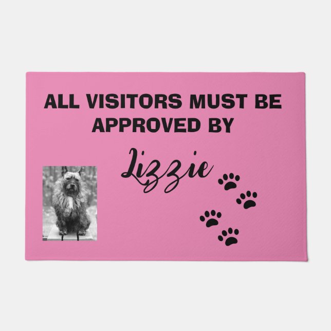 TAPETE TODOS OS VISITANTES DEVEM SER APROVADOS PELO NOME  (Frente)