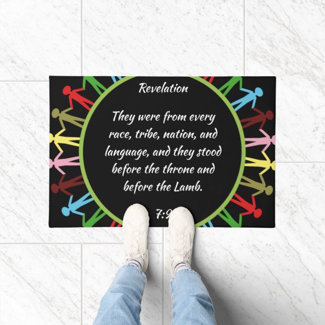 Tapete Todos são bem-vindos. (Interior)