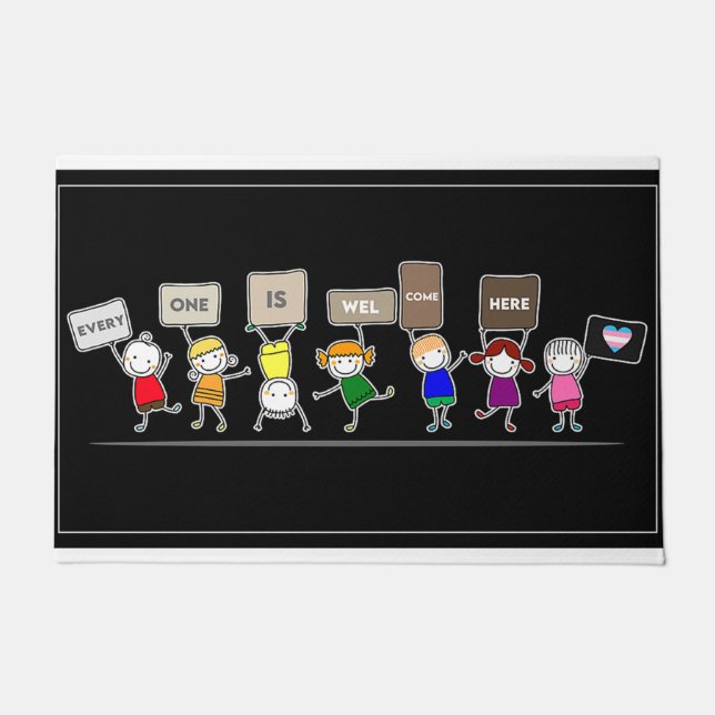 Tapete Todos São Bem-Vindos Aqui, Vem Esta Casa (Frente)