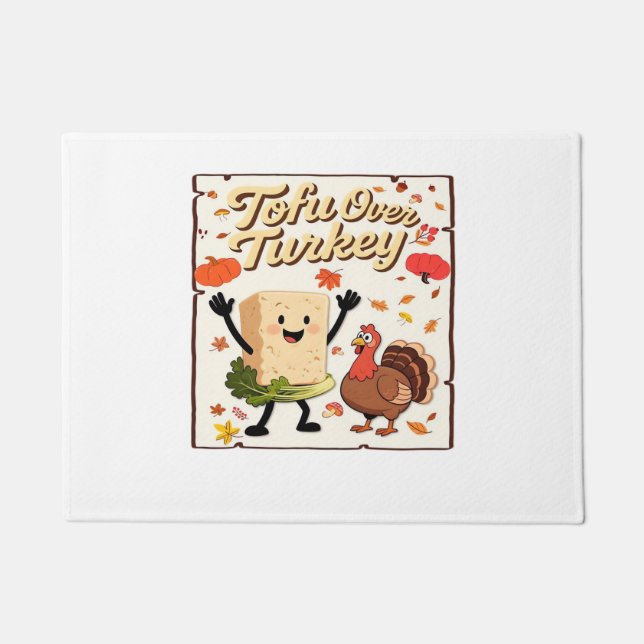 Tapete Tofu Sobre Camisa Clássica Turca (Frente)