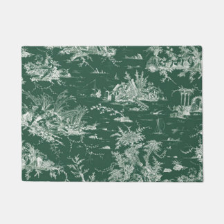 Tapete Toile de Jouy verte
