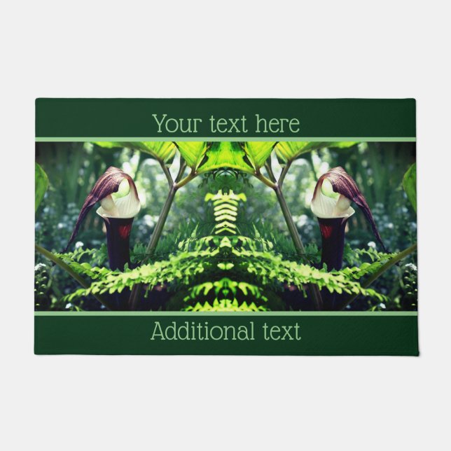 Tapete Tomada Grande Na Flor De Pulseira Personalizada (Frente)