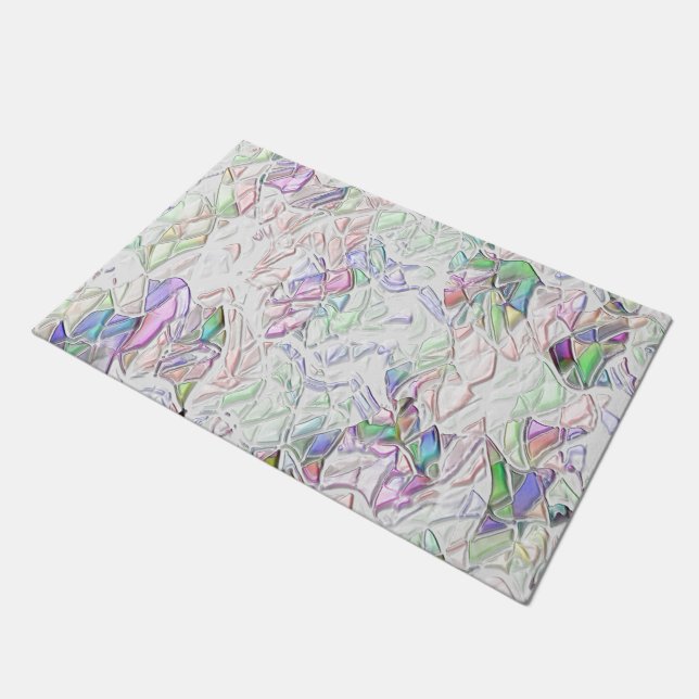 Tapete Tons pérola ou peças coloridas ao creme (Inclinado)