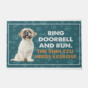 Tapete Toque A campainha E Execute O Exercício Shih Tzu P