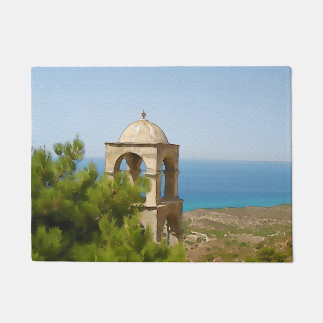 Tapete Torre de campainha de aquarela (Frente)