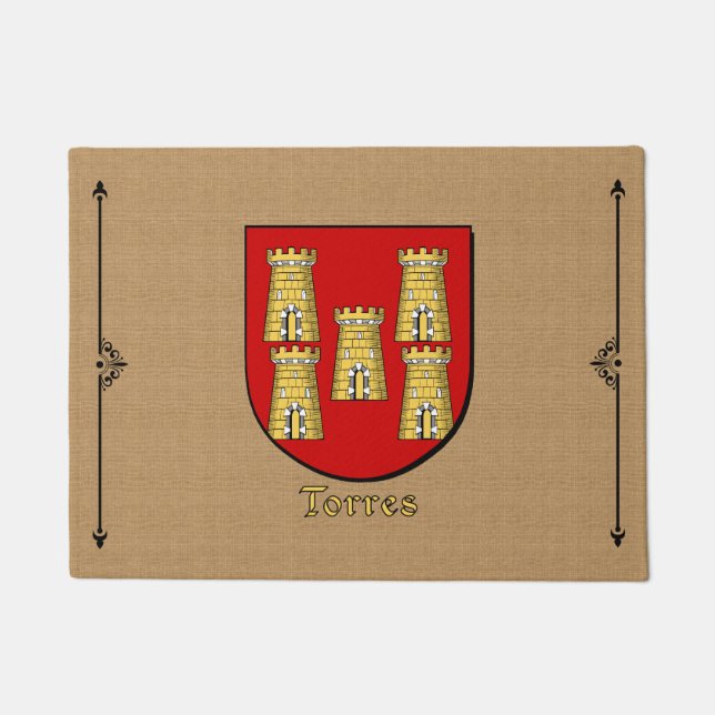 Tapete Torres Historical Shield em Cobblestone (Frente)