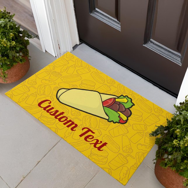 Tapete Tortilla Sandwich Wrap Doormat (Criador carregado)