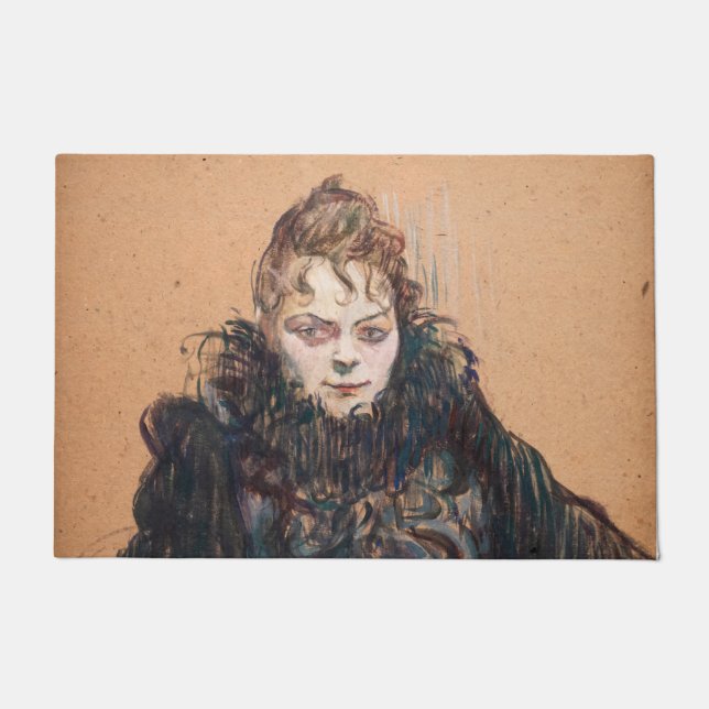 Tapete Toulouse-Lautrec - Mulher com Boa Negra (Frente)