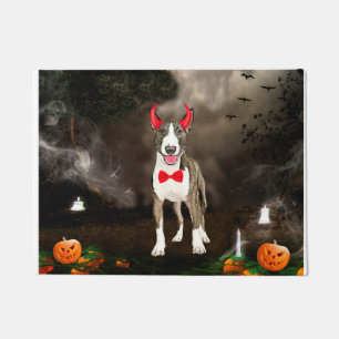 Tapete Touro Terrier Cachorro no Halloween